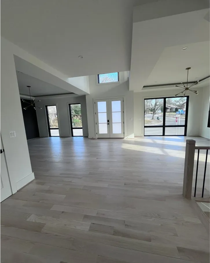 A clean house and floor after L&V cleaning cleaned it